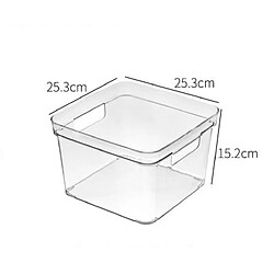 Universal Boîte de rangement en plastique transparent avec poignée, boîte de rangement en plastique pour cuisine/placard, rangement à domicile, réfrigérateur |