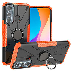 Coque en TPU anti-chocs avec béquille pour votre Infinix Hot 11 - orange