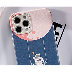 Avis C25 Housse de dos Housse de téléphone portable Soft Shell Softoon Planet Motif de l'astronaute Couverture anti-chute et antidérapante pour étui iPhone 12mini