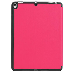 Acheter Etui en PU trépied pliable avec fente pour stylo rose pour votre Apple iPad Air 10.5 (2019)/Pro 10.5 pouces (2017)