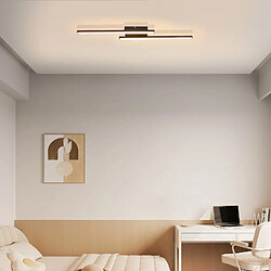 Autres Temps ZMH Lampe pendante LED Salon Noir Chambre Moderne 12W Blanc Chaud Couloir