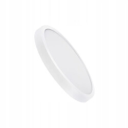 NETTLIFE Plafonnier LED plat 18 cm - 15 W, Blanc, 4000 K - Éclairage moderne cuisine, couloir, chambre