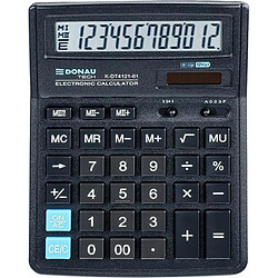 Avis Calculatrice de Bureau DONAU Tech/K-DT4121-01 Fonction Racine 12 Chiffres/ 199x153x31mm/ Couleur: Noir/Calculatrice avec Affichage 10 Chiffres/Dual Power/ 5 Ans de Garantie