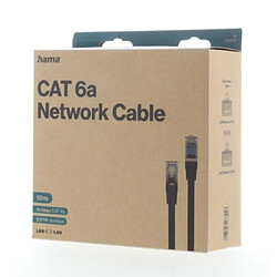 HAMA Câble réseau CAT-6a, 10 Gbit/s, blindé S/FTP, 10,00 m