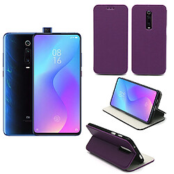 Xeptio Housse Xiaomi Mi 9T PRO (Mi9T PRO) violette - Etui Coque Protection antichoc à rabat Smartphone 2019 - Accessoires Pochette Case