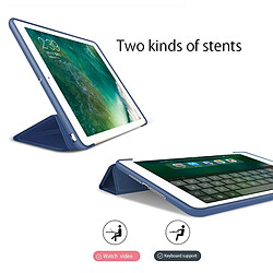 Support De Housse De Support Pliable En Silicone Antichoc Pour IPad Pro 11 Bleu pas cher