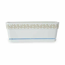 Avis Jardinière auto-arrosante Stefanplast Gaia Blanc Plastique 49,5 x 17 x 19 cm (12 Unités)