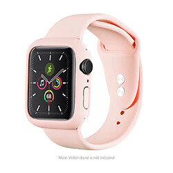 Enkay Coque en TPU caoutchoutée rose pour votre Apple Watch Series 7 45mm