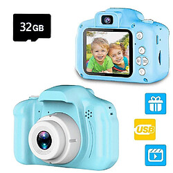 Universal Caméra de selfie pour enfants 32 Go SD Carte numérique Caméras vidéo Portable Toy Cadeaux