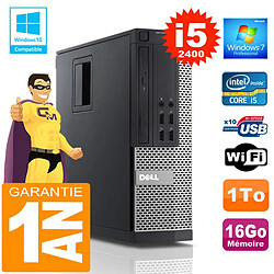 PC DELL 990 SFF Core I5-2400 Ram 16Go Disque 1 To Wifi W7 - Occasion