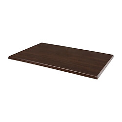 Plateau de Table Rectangulaire Pré-Percé 1200 mm - Marron Foncé - Bolero