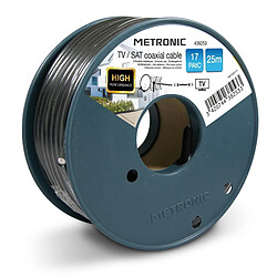 Metronic Câble coaxial TV / SAT 17 PAtC 25 m