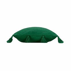 Paris Prix Coussin Déco à Pompons Tasselina 45x45cm Vert