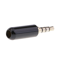 10x 4 Pôles 3,5 Mm 1/8 "mâle Prise Casque Audio Connecteurs Vidéo Noir pas cher