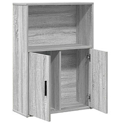 Acheter vidaXL Bibliothèque sonoma gris 60x24x85 cm bois d'ingénierie