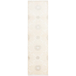 Vidal Tapis de couloir en laine 297x79 beige Darya