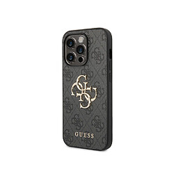 Guess Maroquinerie Guess Coque pour Apple iPhone 15 Pro Max PU 4G Big Noir