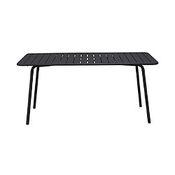 Avis Mes Ensemble table de jardin + 4 chaises en métal gris - BACA