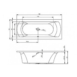 Avis Baignoire acrylique RIHO LIMA 160x75cm ou 170x75cm