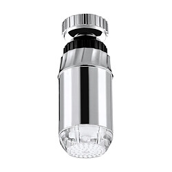 Wewoo Pommeau de douche argent LED ABS Capteur de Température RVB Robinet Lumière Glow Eau Douche, Taille: 78 x 28mm, Interface: 22mm