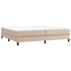 Avis Maison Chic Lit Adulte - Lit simple Lit à sommier tapissier avec matelas moelleux - Meuble de Chambre - Cappuccino 200x200 cm -MN85567