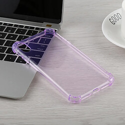 Wewoo Coque TPU Transparent Dropproof 0.75mm pour iPhone XR (Violet)