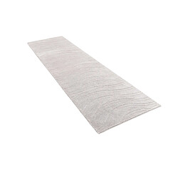 Vidal Tapis de couloir en laine 300x81 gris Darya