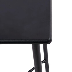 Avis vidaXL Table de bar Noir 60x60x111 cm MDF