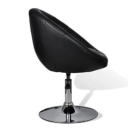 Avis vidaXL Tabourets de bar lot de 2 noir similicuir