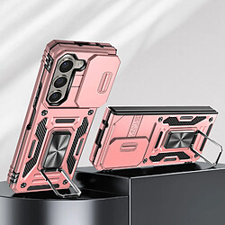 Avis Avizar Coque pour Samsung Galaxy Z Fold 5 Antichoc Cache Caméra Bague Support Rose Gold