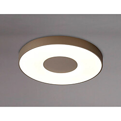 Inspired Coin Rond Plafond 100W LED Avec Télécommande 2700K-5000K, 6000lm, Sable Brun, 3 ans de Garantie