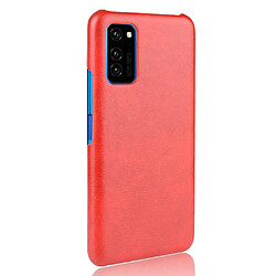 Avis Wewoo Coque Pour Huawei Honor V30 Shockproof Litchi Texture PC + PU Case Rouge