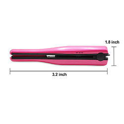 Avis Universal Fer à cheveux bouclés portable Batterie au lithium-ion rechargeable 2200mAh Mini sans fil Coiffure Plaque en céramique Cheveux Fer plat | Coiffure Céramique | Cheveux en céramique (rose)