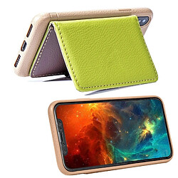 Avis Wewoo Coque Housse en cuir magnétique pour iPhone X, avec fentes porte-cartes & porte-monnaie & cadre photo vert