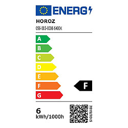 HOROZ ELECTRIC Lot de 2 dalles LED extra plates carré blanc 6W (Eq. 48W) 4200K Dim 120x120mm