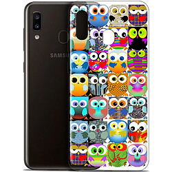 Caseink Coque Pour Samsung Galaxy A20 (6.4 ) [Gel HD Collection Claude Design Hibous - Souple - Ultra Fin - Imprimé en France]