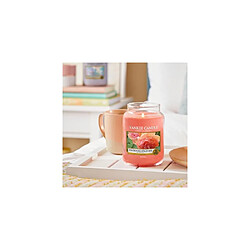 Avis YANKEE CANDLE Bougie jarre en verre senteur rose et abricot Moyen modèle.