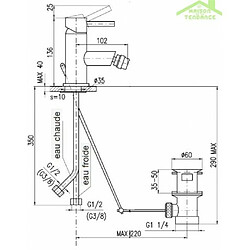 Avis Rav Mitigeur bidet SEINA avec siphon en chrome