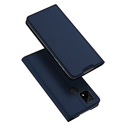 dux ducis skin pro etui type bibliotheque pour realme c21 noir