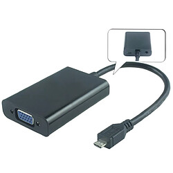 PremiumCord MHL Câble Micro USB/HDTV vers VGA