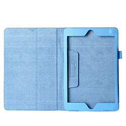 Acheter Wewoo Smart Cover bleu pour iPad mini 4 bébé Litchi Texture bascule horizontale en cuir PU étui de protection avec support