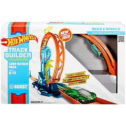 Hot Wheels Track Builder Unlimited Coffret Lanceur et Looping avec connecteurs et une voiture incluse, jouet pour enfant, GLC90