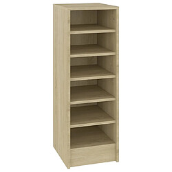 vidaXL Armoire à chaussures Chêne Sonoma 31,5x35x90 cm Bois ingénierie