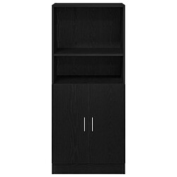 Avis vidaXL Armoire de cuisine noir 57x41,5x131,5 cm bois d'ingénierie