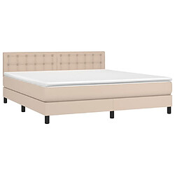 Avis Sommier à lattes LED,Cadre à lattes de lit avec matelas pour Adulte Cappuccino 180x200 cm -MN44419