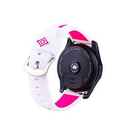 Acheter Wewoo Bracelet blanc et Magenta pour Samsung S3 Simple Fashion Stripes Pattern Montres Bande +