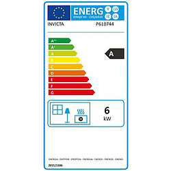 Poêle à bois 6kw noir - p610744 - INVICTA