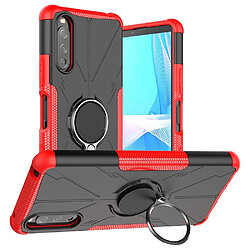 Coque en TPU anti-chocs avec béquille pour votre Sony Xperia 10 III 5G/10 III Lite - rouge