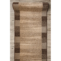 Acheter RUGSX Tapis de couloir KARMEL Etna cadre, sable noix 80cm 80x200 cm