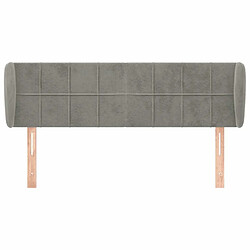 Avis Maison Chic Tête de lit scandinave avec oreilles,meuble de chambre Gris clair 147x23x78/88 cm Velours -MN43640